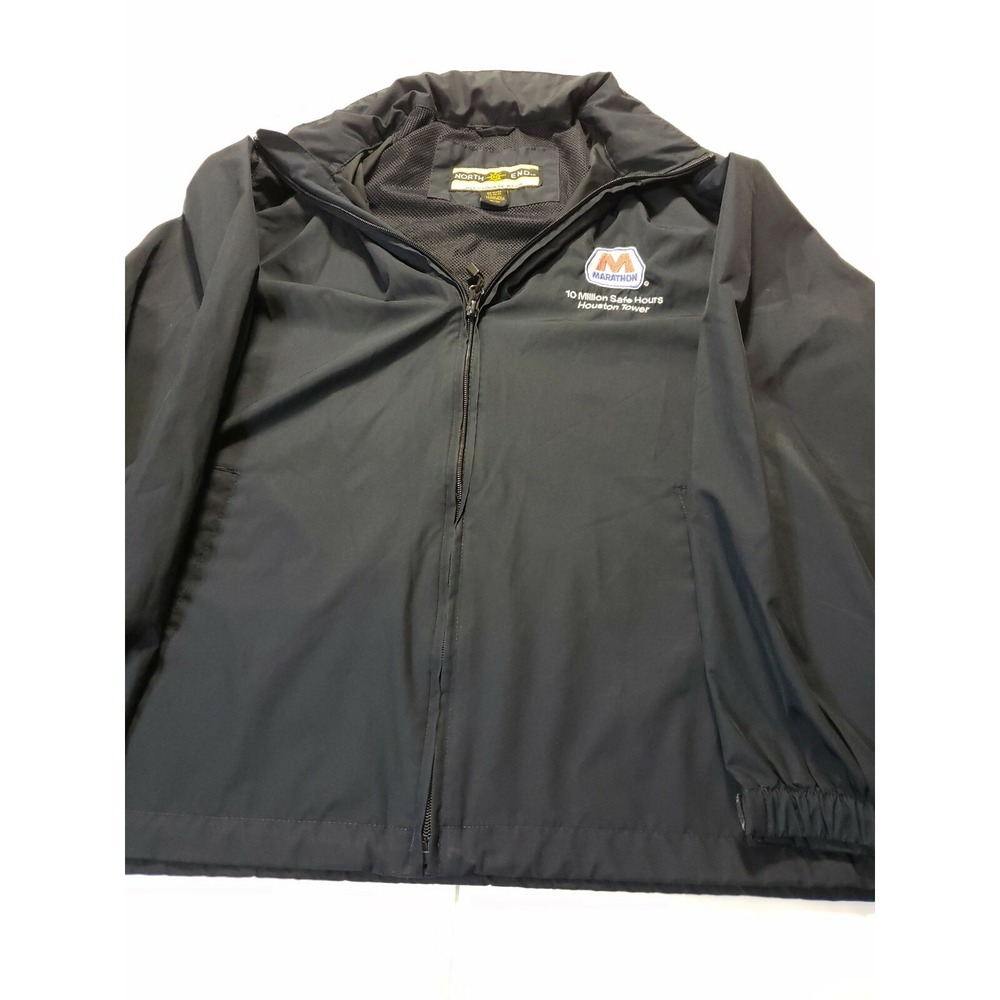 Womens Sz Medium Rain Jacket Marathon Oil Gas Houston TX